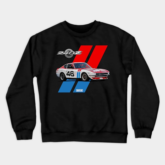 BRE Datsun 240z - National Champion Crewneck Sweatshirt by Ajie Negara